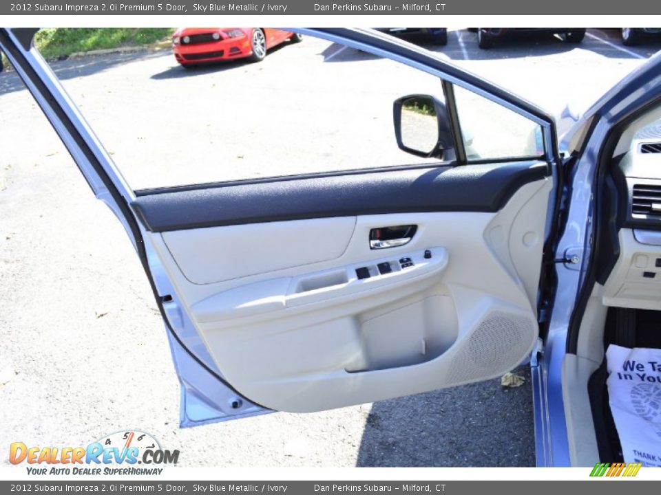 2012 Subaru Impreza 2.0i Premium 5 Door Sky Blue Metallic / Ivory Photo #19