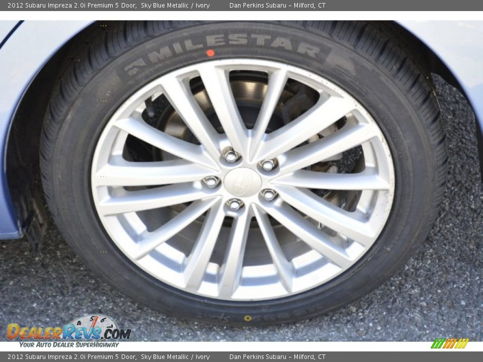 2012 Subaru Impreza 2.0i Premium 5 Door Sky Blue Metallic / Ivory Photo #22