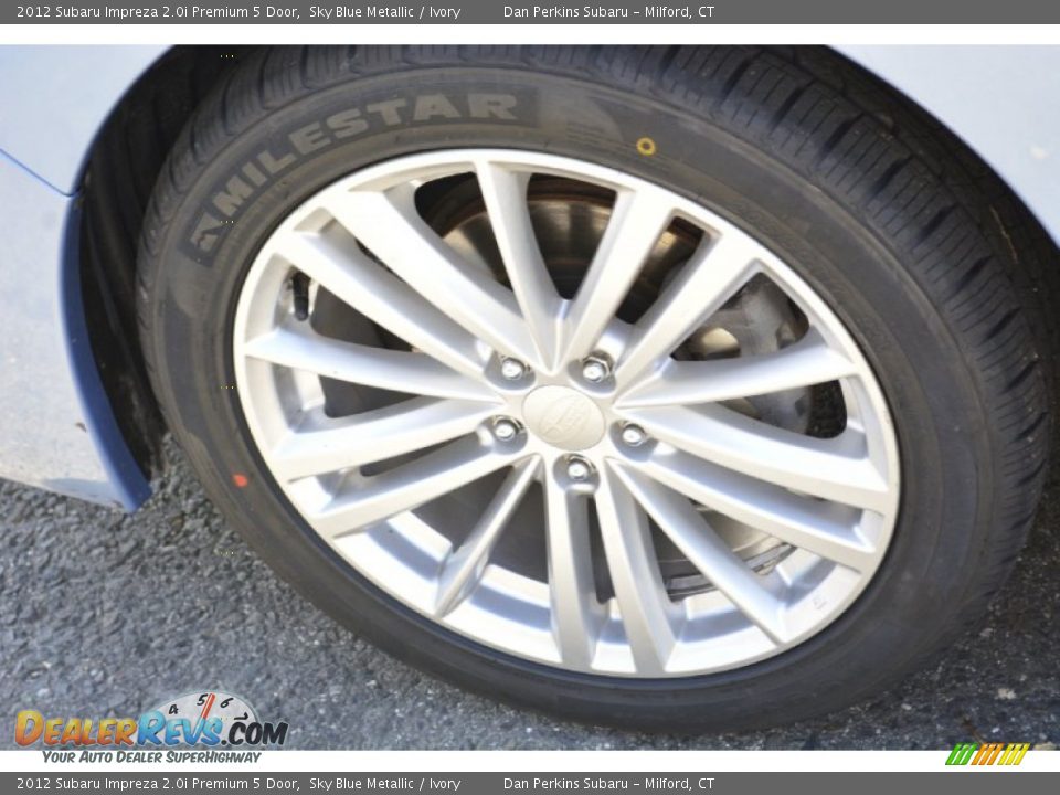 2012 Subaru Impreza 2.0i Premium 5 Door Sky Blue Metallic / Ivory Photo #23