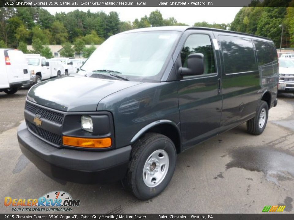 2015 Chevrolet Express 3500 Cargo WT Cyber Gray Metallic / Medium Pewter Photo #2