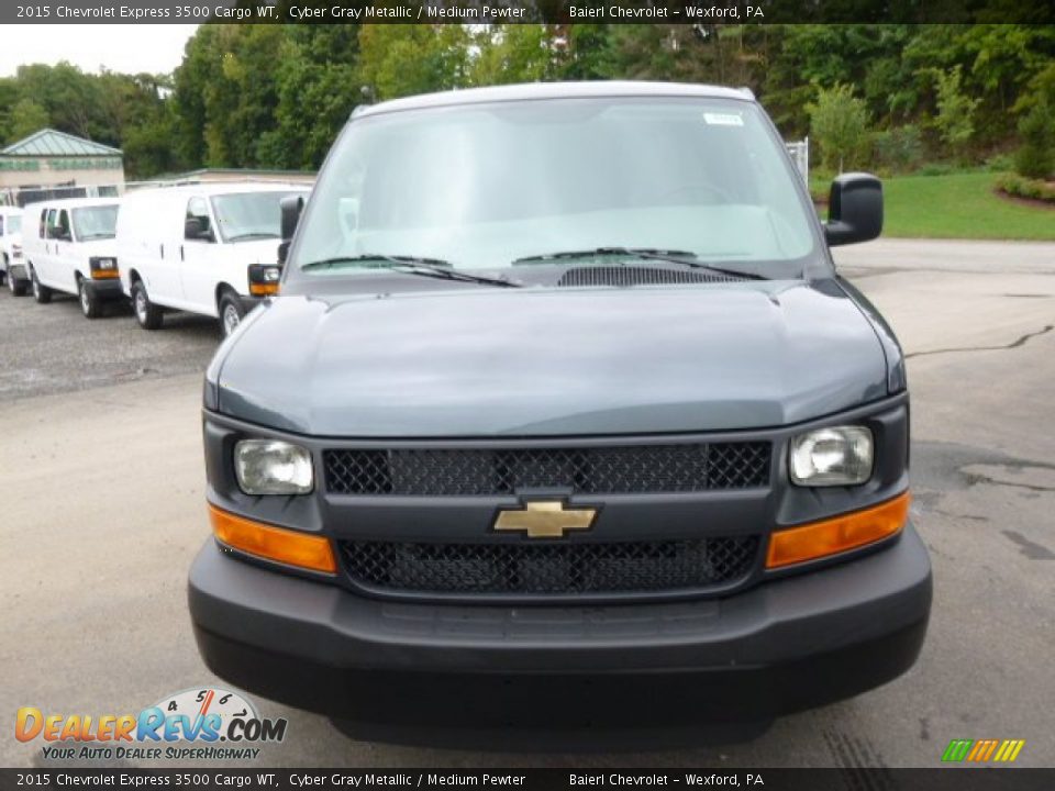 2015 Chevrolet Express 3500 Cargo WT Cyber Gray Metallic / Medium Pewter Photo #3