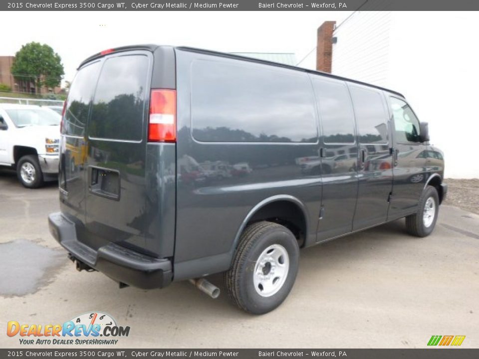 2015 Chevrolet Express 3500 Cargo WT Cyber Gray Metallic / Medium Pewter Photo #6