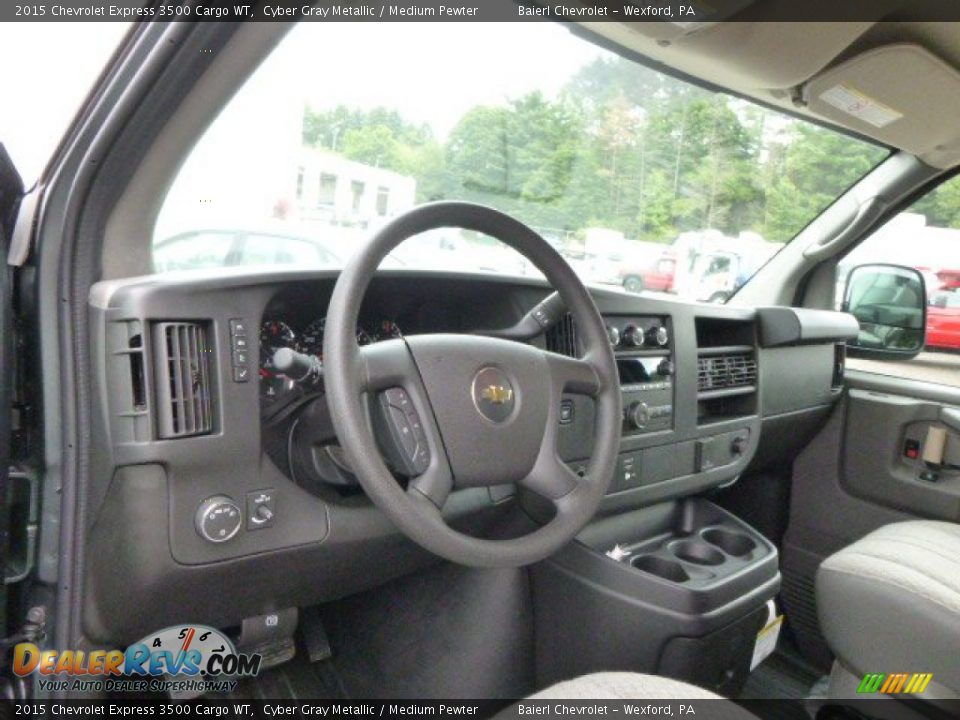 2015 Chevrolet Express 3500 Cargo WT Cyber Gray Metallic / Medium Pewter Photo #14
