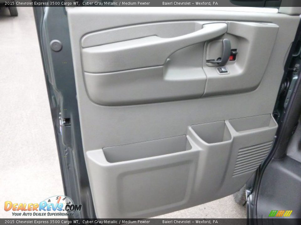 2015 Chevrolet Express 3500 Cargo WT Cyber Gray Metallic / Medium Pewter Photo #15