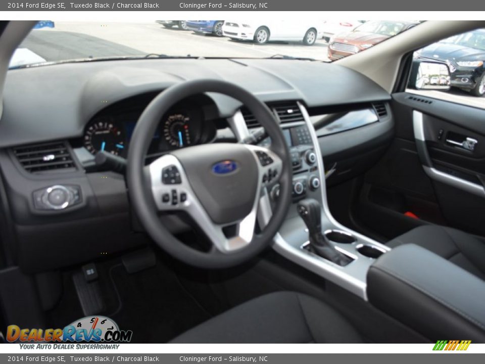 2014 Ford Edge SE Tuxedo Black / Charcoal Black Photo #7