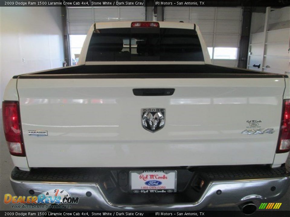 2009 Dodge Ram 1500 Laramie Crew Cab 4x4 Stone White / Dark Slate Gray Photo #5