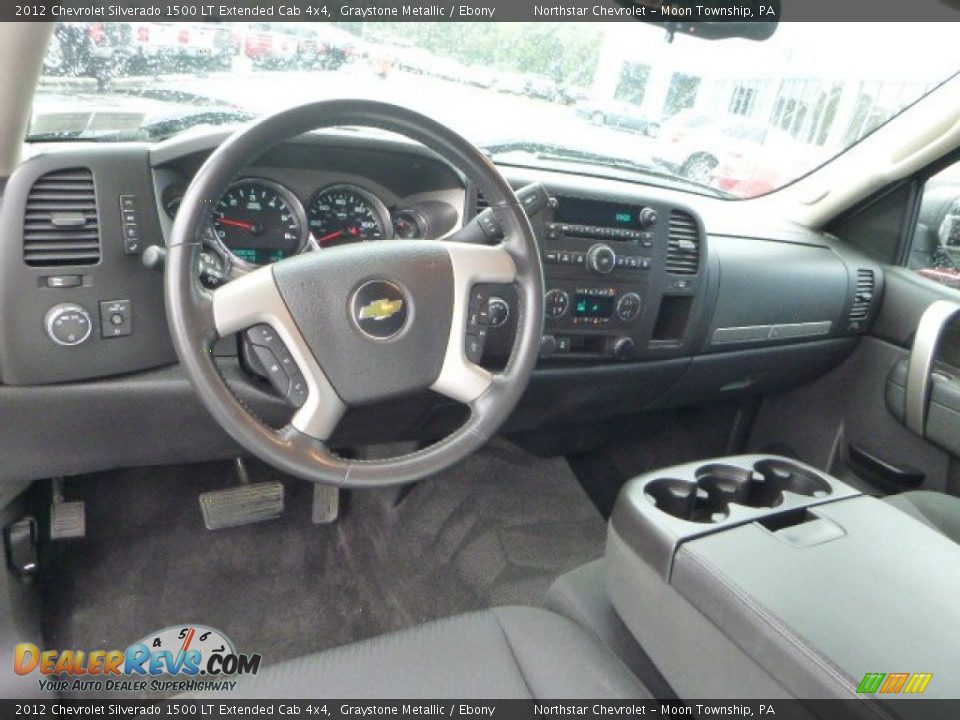 2012 Chevrolet Silverado 1500 LT Extended Cab 4x4 Graystone Metallic / Ebony Photo #13