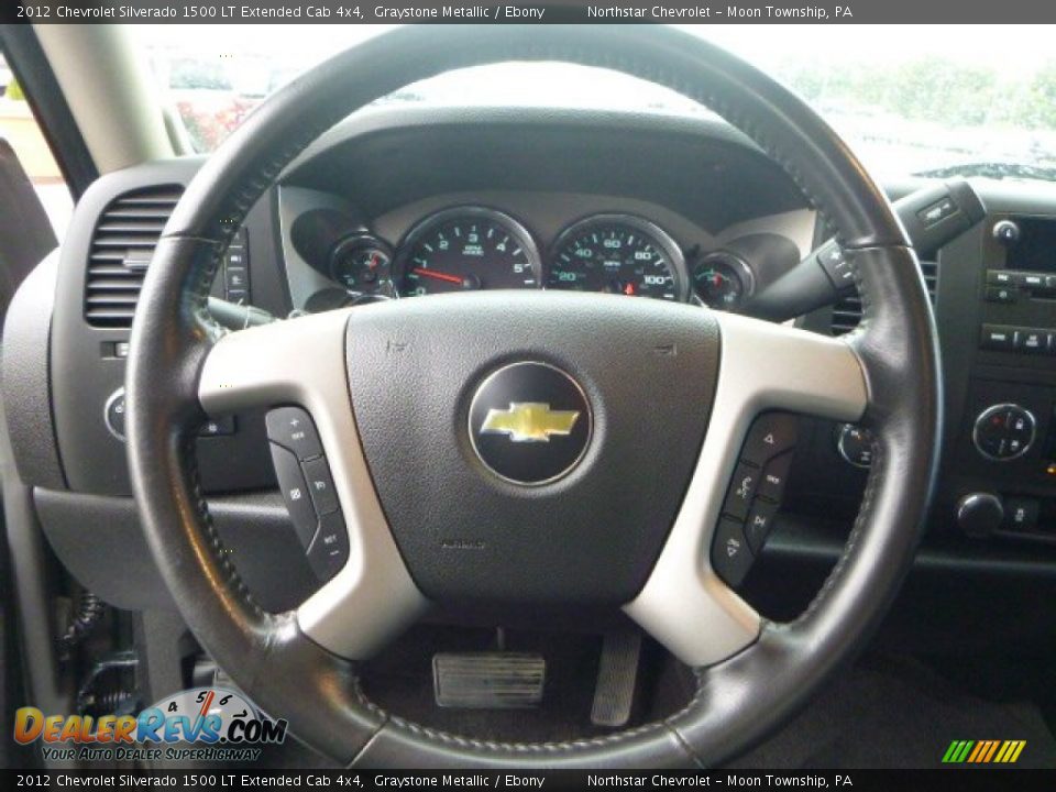 2012 Chevrolet Silverado 1500 LT Extended Cab 4x4 Graystone Metallic / Ebony Photo #17