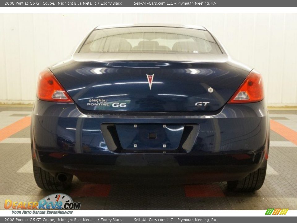 2008 Pontiac G6 GT Coupe Midnight Blue Metallic / Ebony Black Photo #9