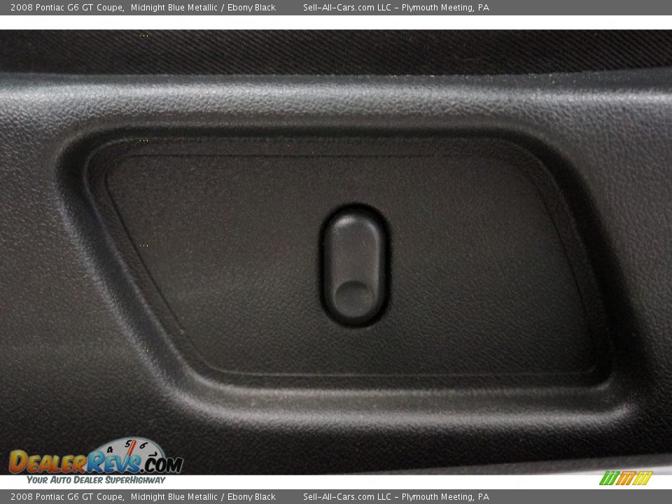 2008 Pontiac G6 GT Coupe Midnight Blue Metallic / Ebony Black Photo #15