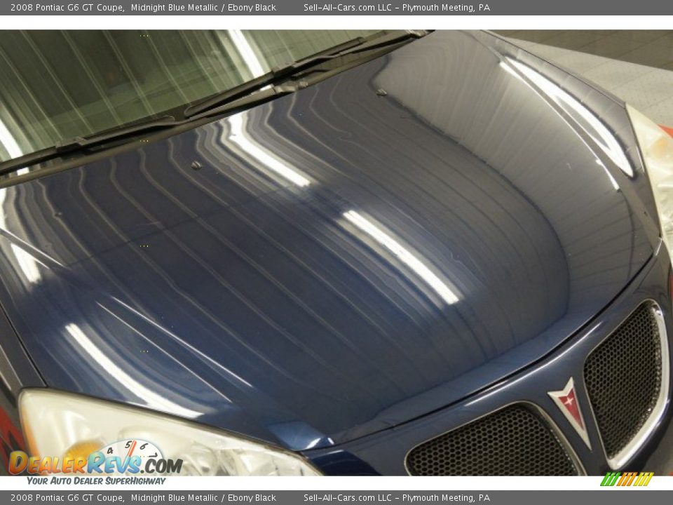 2008 Pontiac G6 GT Coupe Midnight Blue Metallic / Ebony Black Photo #35