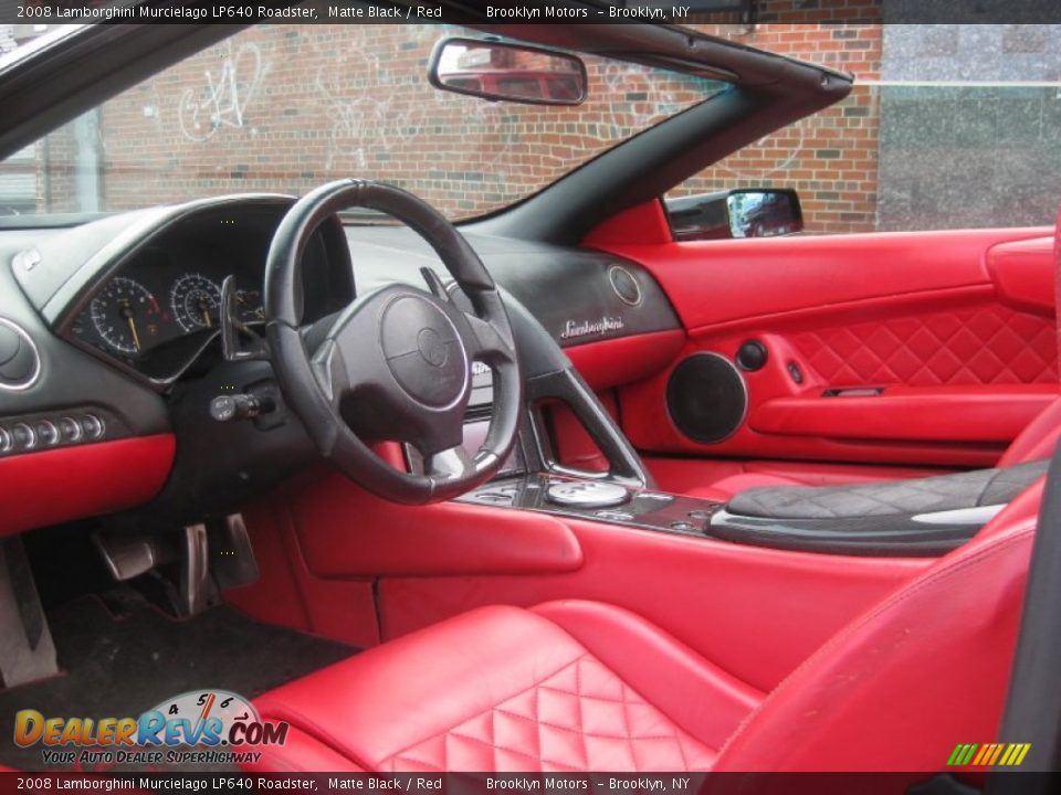 Red Interior - 2008 Lamborghini Murcielago LP640 Roadster Photo #24
