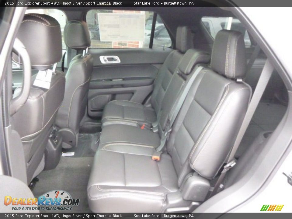 Rear Seat of 2015 Ford Explorer Sport 4WD Photo #10