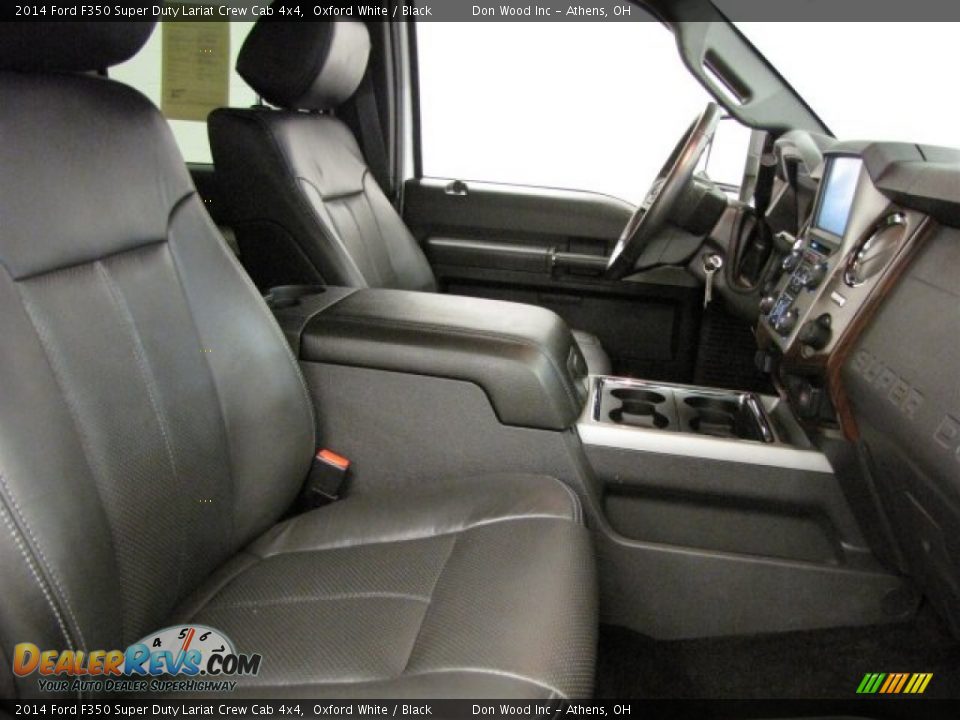 2014 Ford F350 Super Duty Lariat Crew Cab 4x4 Oxford White / Black Photo #8