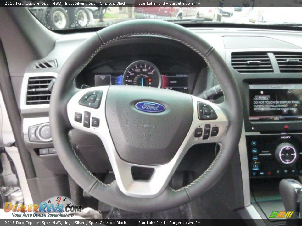 2015 Ford Explorer Sport 4WD Steering Wheel Photo #18