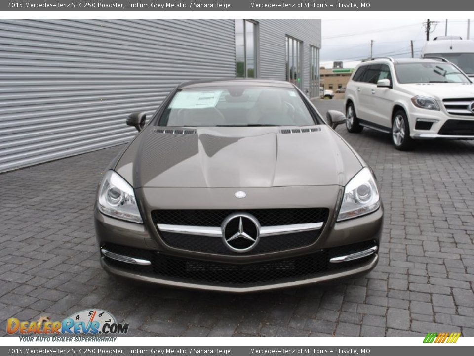 2015 Mercedes-Benz SLK 250 Roadster Indium Grey Metallic / Sahara Beige Photo #5