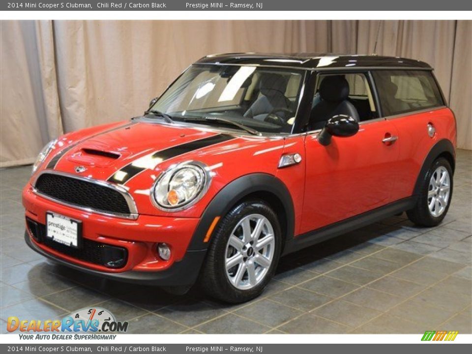 2014 Mini Cooper S Clubman Chili Red / Carbon Black Photo #1