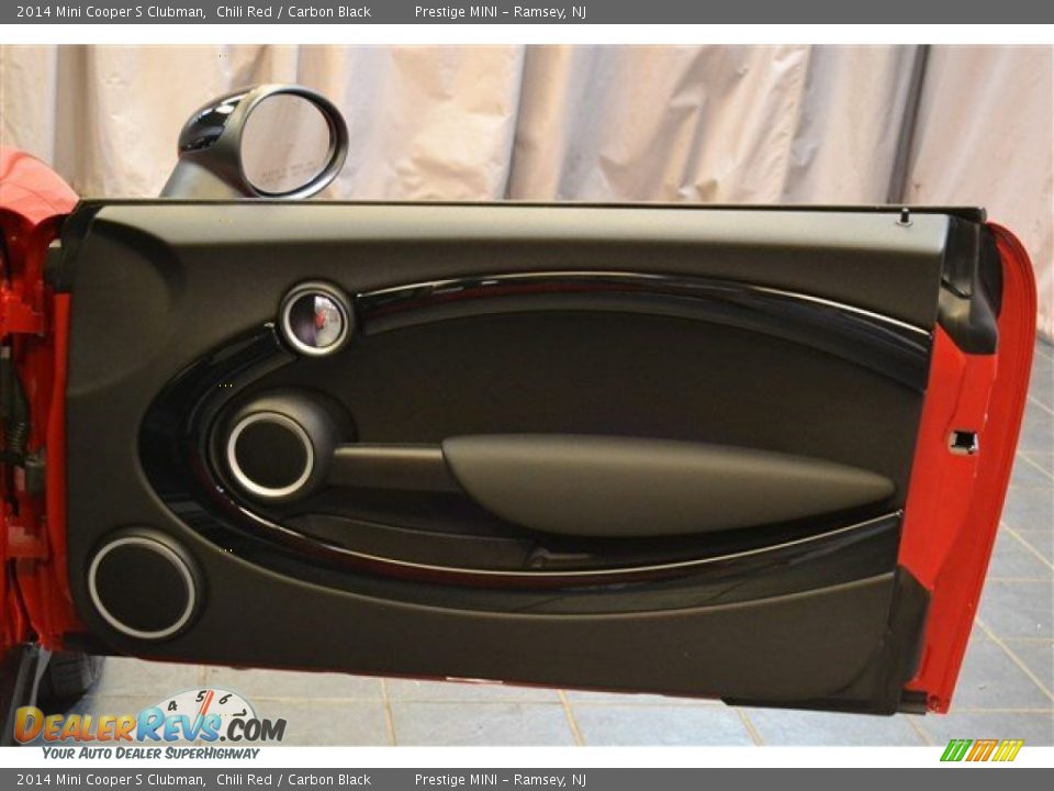 2014 Mini Cooper S Clubman Chili Red / Carbon Black Photo #7
