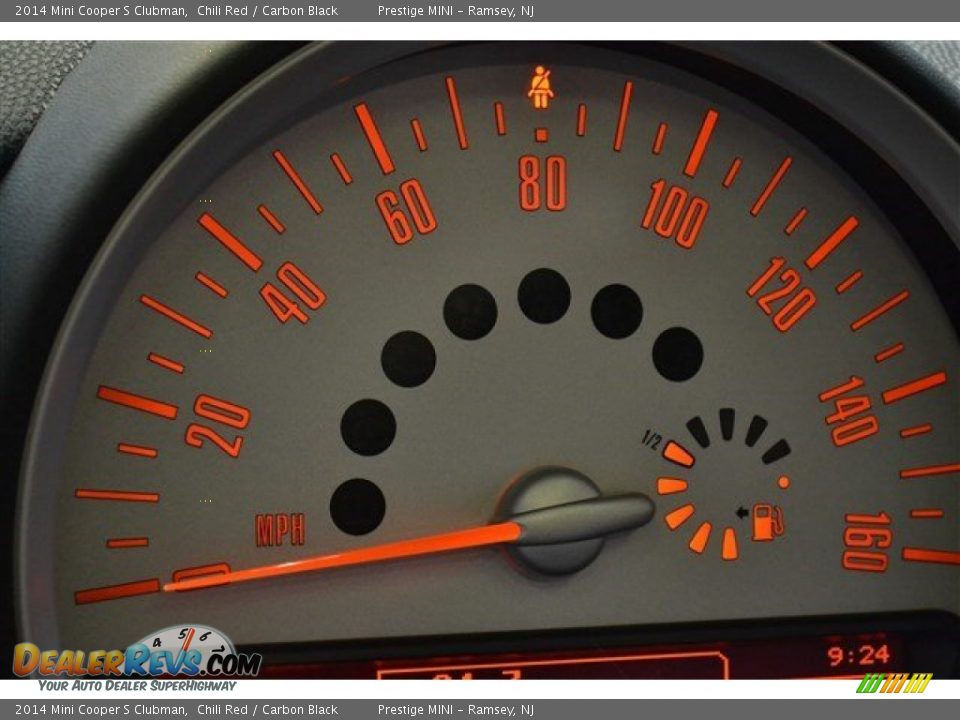 2014 Mini Cooper S Clubman Chili Red / Carbon Black Photo #29