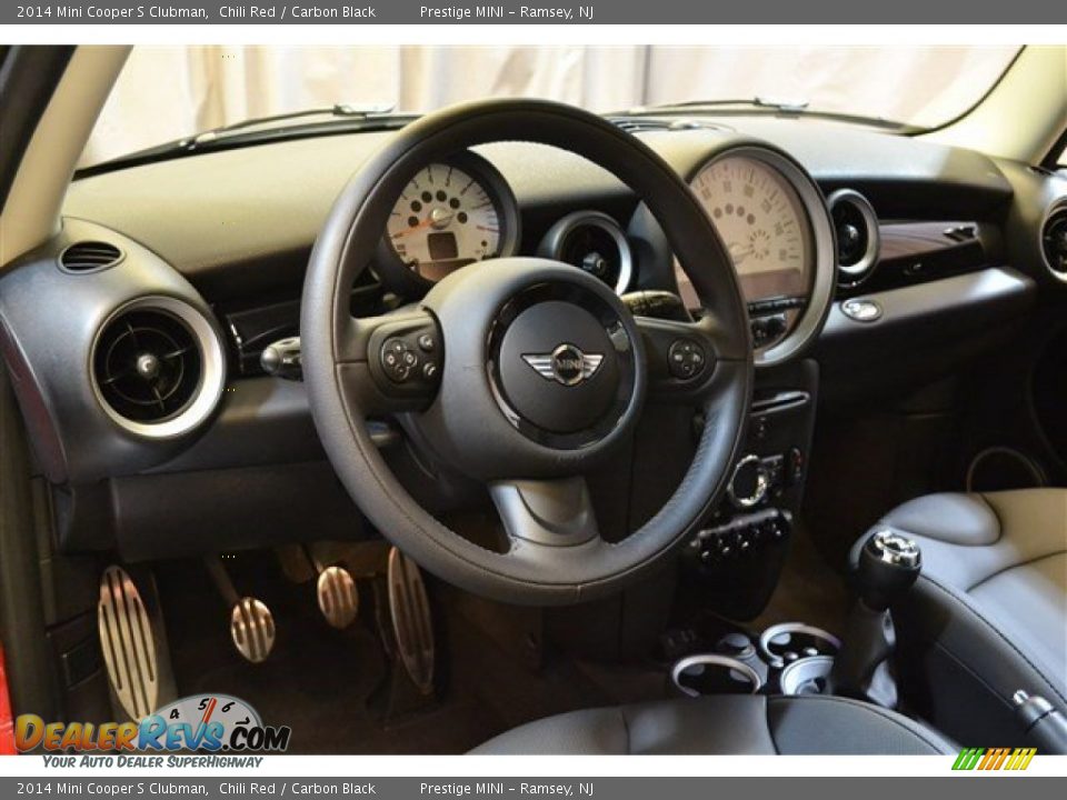 2014 Mini Cooper S Clubman Chili Red / Carbon Black Photo #30
