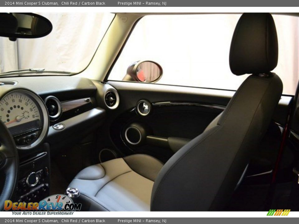 2014 Mini Cooper S Clubman Chili Red / Carbon Black Photo #31