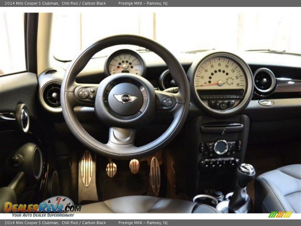 2014 Mini Cooper S Clubman Chili Red / Carbon Black Photo #32
