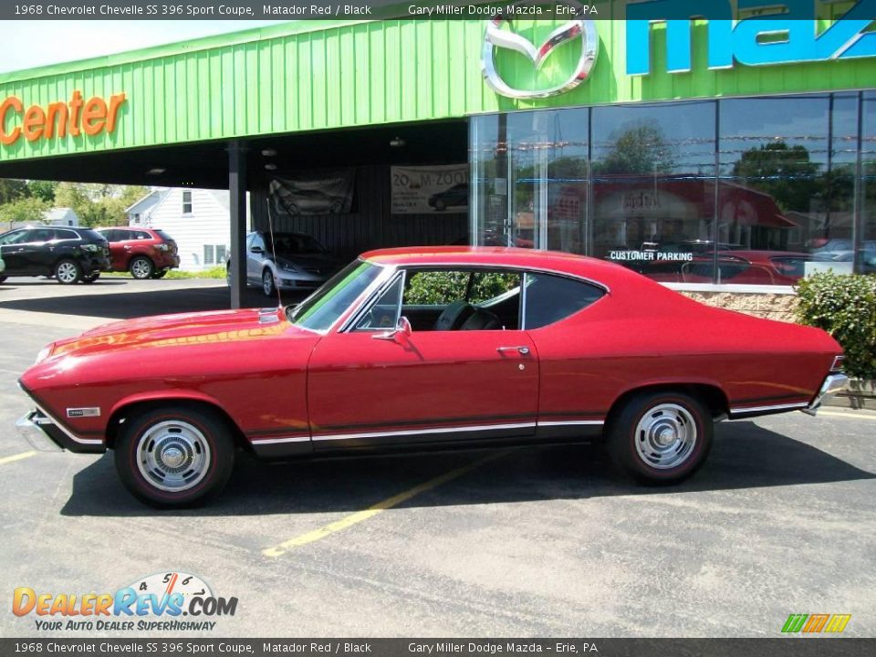 1968 Chevrolet Chevelle SS 396 Sport Coupe Matador Red / Black Photo #2