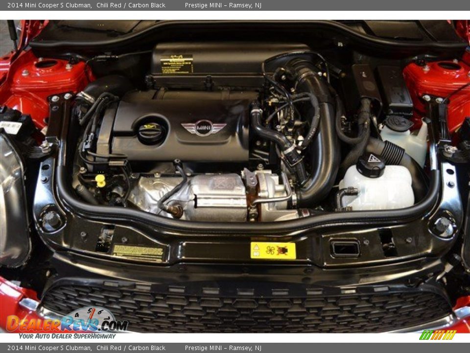 2014 Mini Cooper S Clubman Chili Red / Carbon Black Photo #33