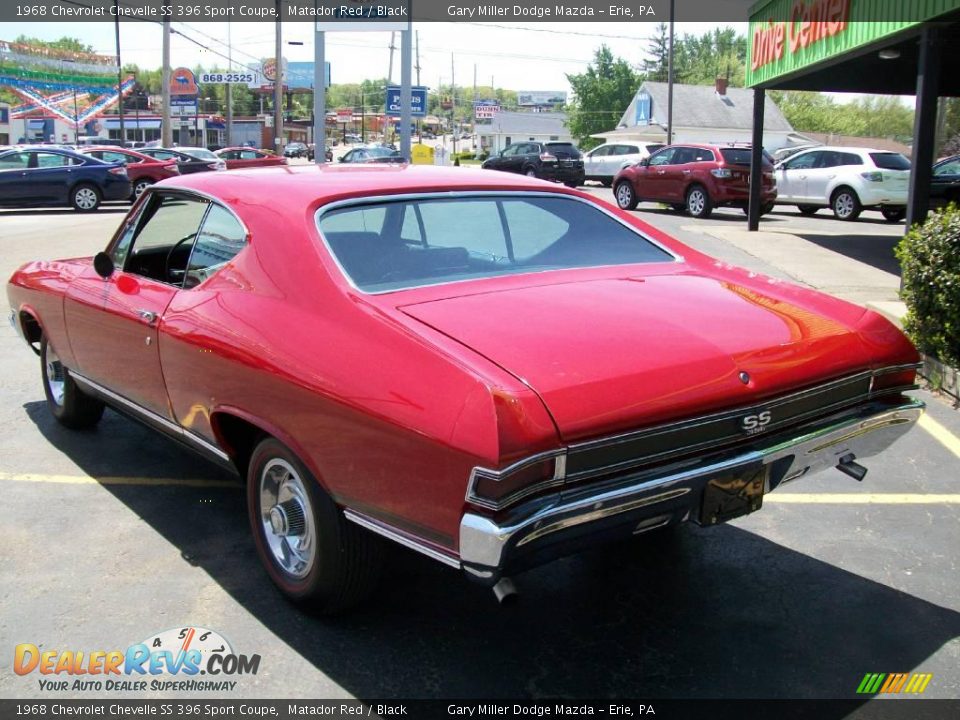 1968 Chevrolet Chevelle SS 396 Sport Coupe Matador Red / Black Photo #3