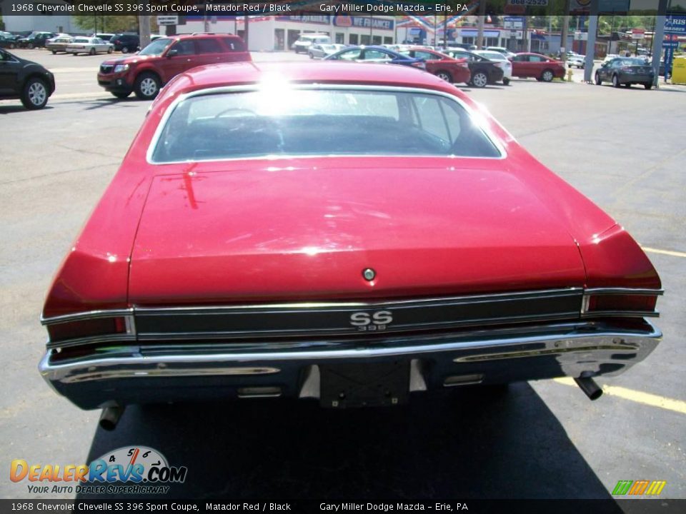1968 Chevrolet Chevelle SS 396 Sport Coupe Matador Red / Black Photo #4