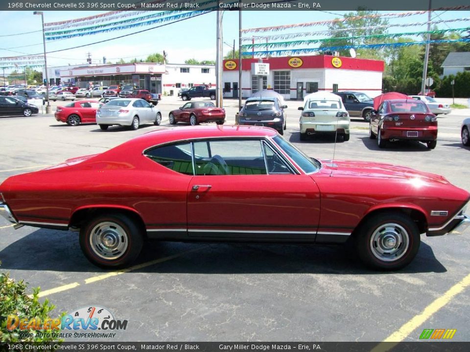 1968 Chevrolet Chevelle SS 396 Sport Coupe Matador Red / Black Photo #6