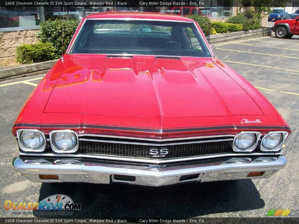 1968 Chevrolet Chevelle SS 396 Sport Coupe Matador Red / Black Photo #8