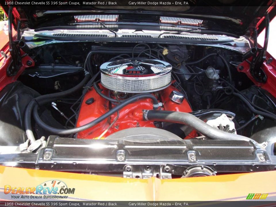 1968 Chevrolet Chevelle SS 396 Sport Coupe Matador Red / Black Photo #9