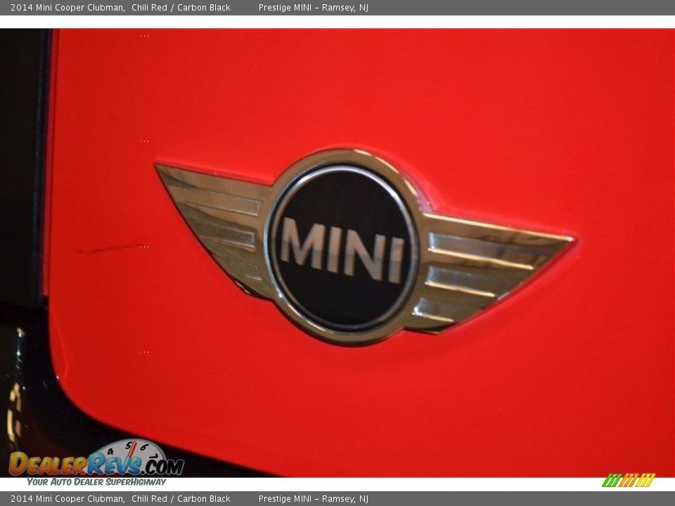 2014 Mini Cooper Clubman Chili Red / Carbon Black Photo #20