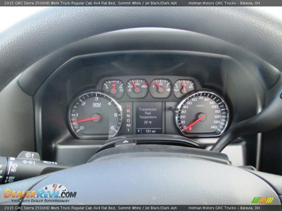 2015 GMC Sierra 3500HD Work Truck Regular Cab 4x4 Flat Bed Summit White / Jet Black/Dark Ash Photo #10