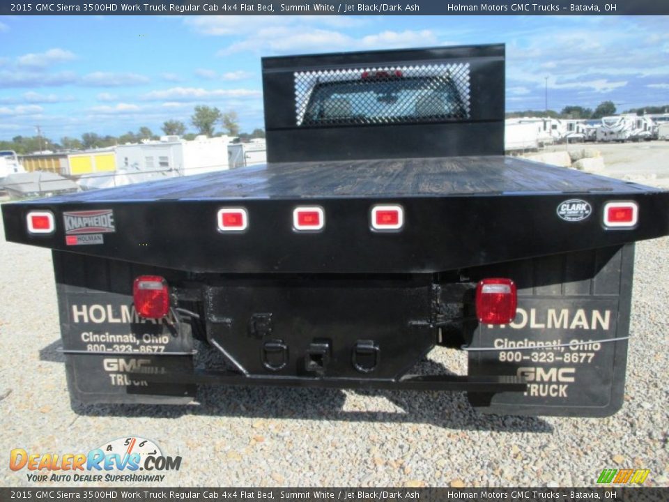 2015 GMC Sierra 3500HD Work Truck Regular Cab 4x4 Flat Bed Summit White / Jet Black/Dark Ash Photo #15