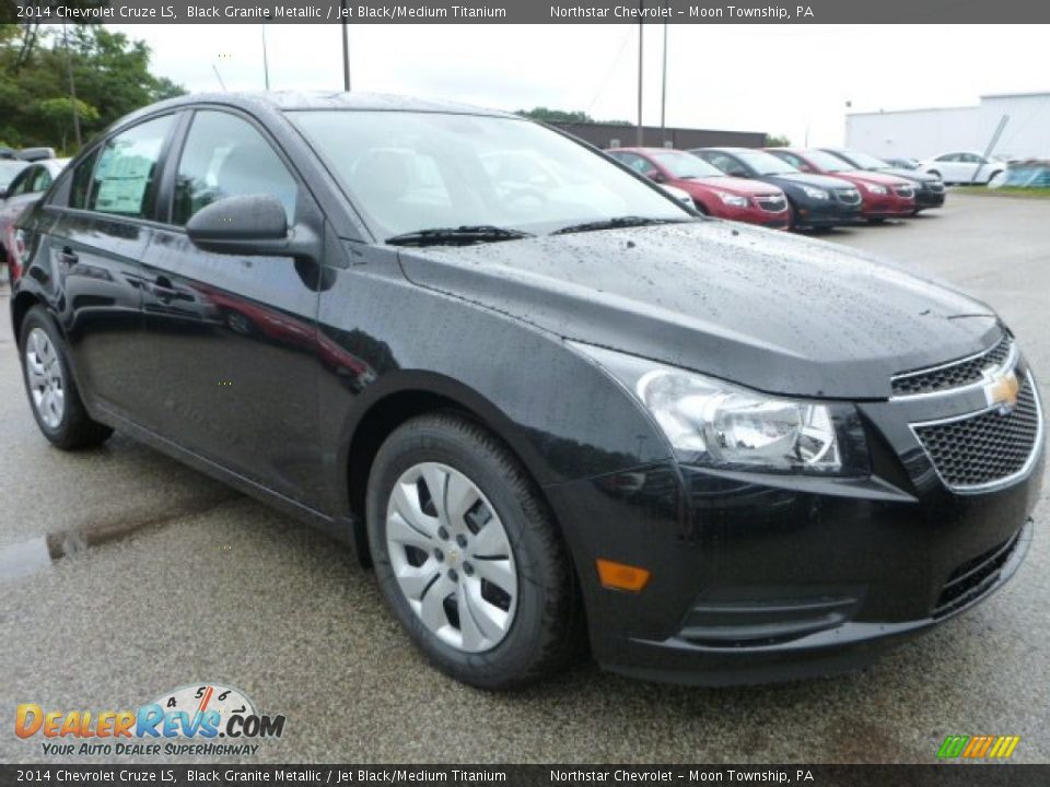 2014 Chevrolet Cruze LS Black Granite Metallic / Jet Black/Medium Titanium Photo #7