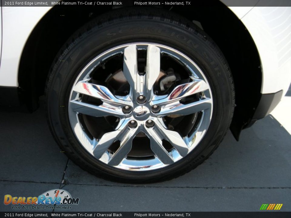 2011 Ford Edge Limited White Platinum Tri-Coat / Charcoal Black Photo #18