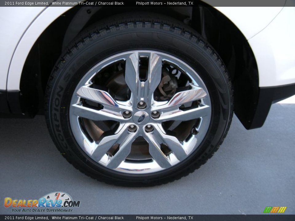 2011 Ford Edge Limited White Platinum Tri-Coat / Charcoal Black Photo #20
