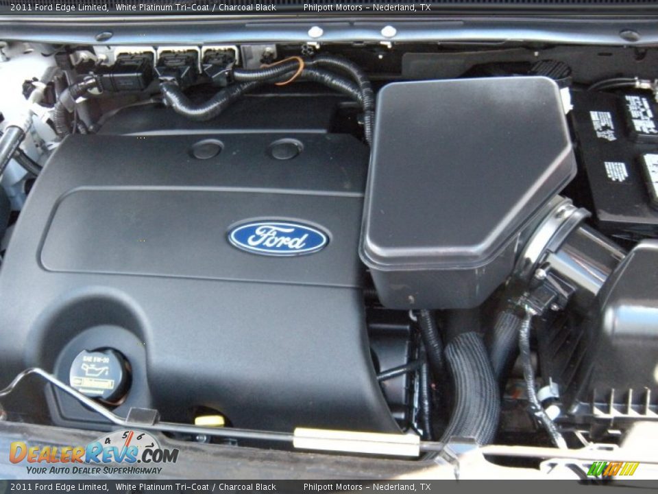 2011 Ford Edge Limited White Platinum Tri-Coat / Charcoal Black Photo #23