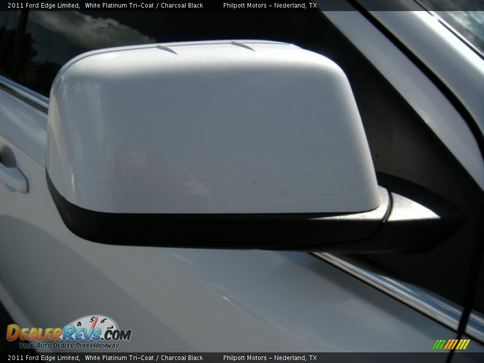 2011 Ford Edge Limited White Platinum Tri-Coat / Charcoal Black Photo #24
