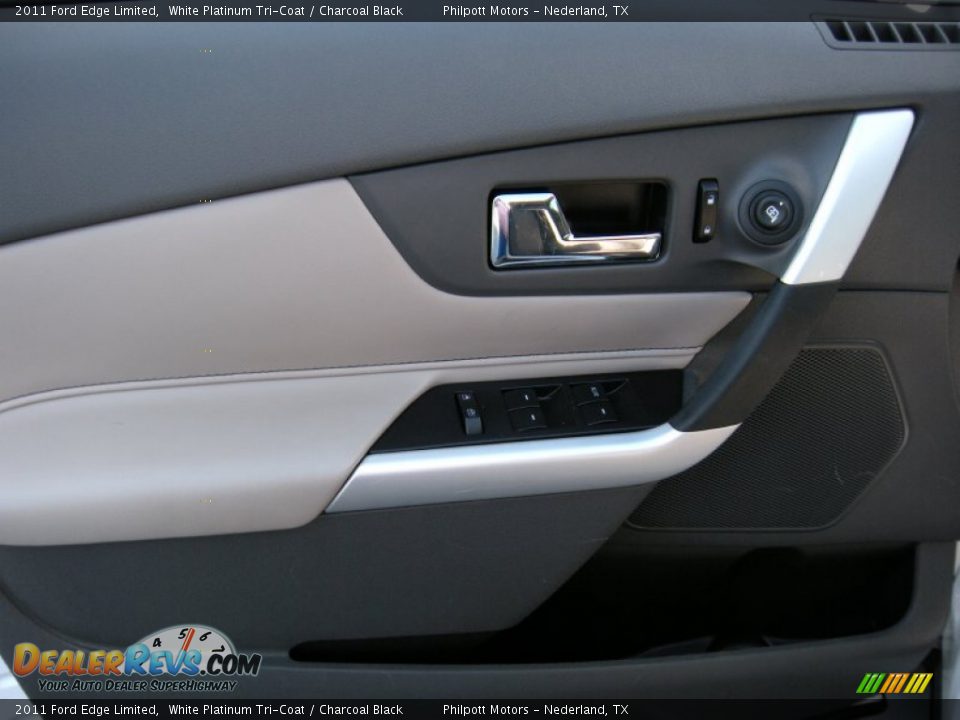 2011 Ford Edge Limited White Platinum Tri-Coat / Charcoal Black Photo #33