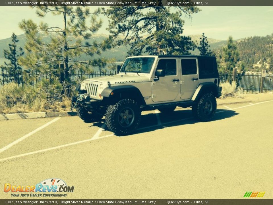 2007 Jeep Wrangler Unlimited X Bright Silver Metallic / Dark Slate Gray/Medium Slate Gray Photo #5