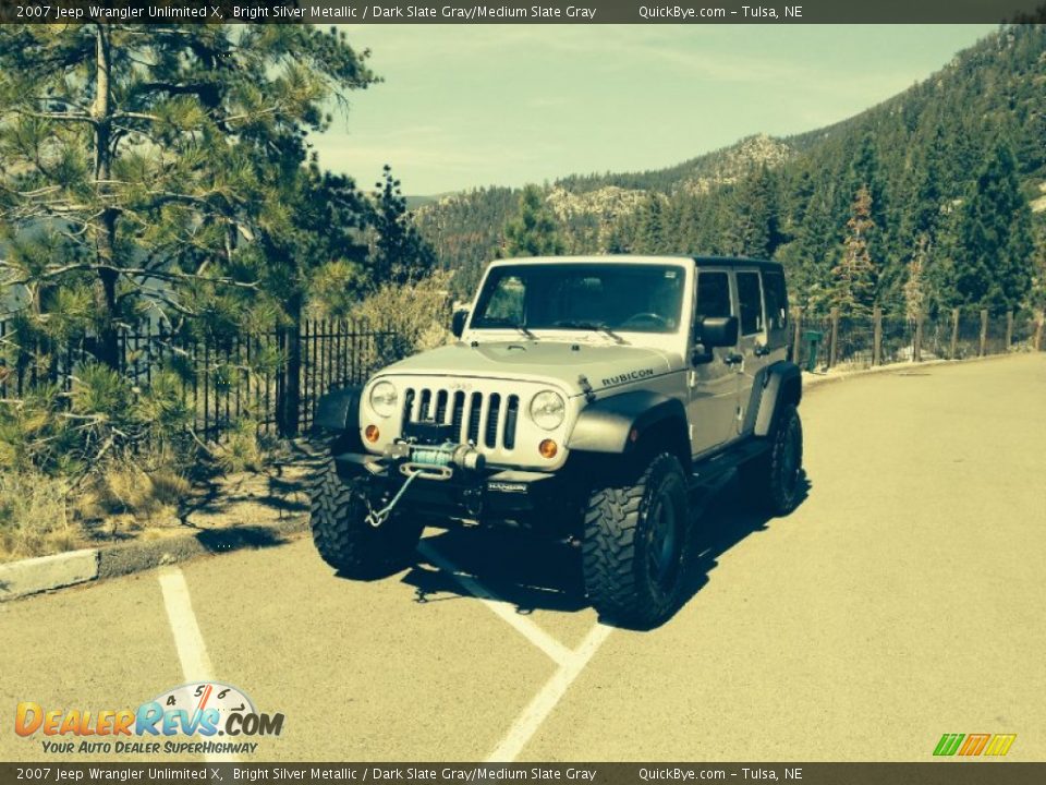 2007 Jeep Wrangler Unlimited X Bright Silver Metallic / Dark Slate Gray/Medium Slate Gray Photo #6