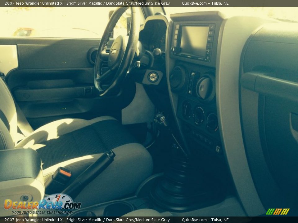 2007 Jeep Wrangler Unlimited X Bright Silver Metallic / Dark Slate Gray/Medium Slate Gray Photo #8