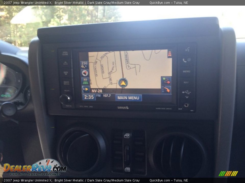 2007 Jeep Wrangler Unlimited X Bright Silver Metallic / Dark Slate Gray/Medium Slate Gray Photo #9