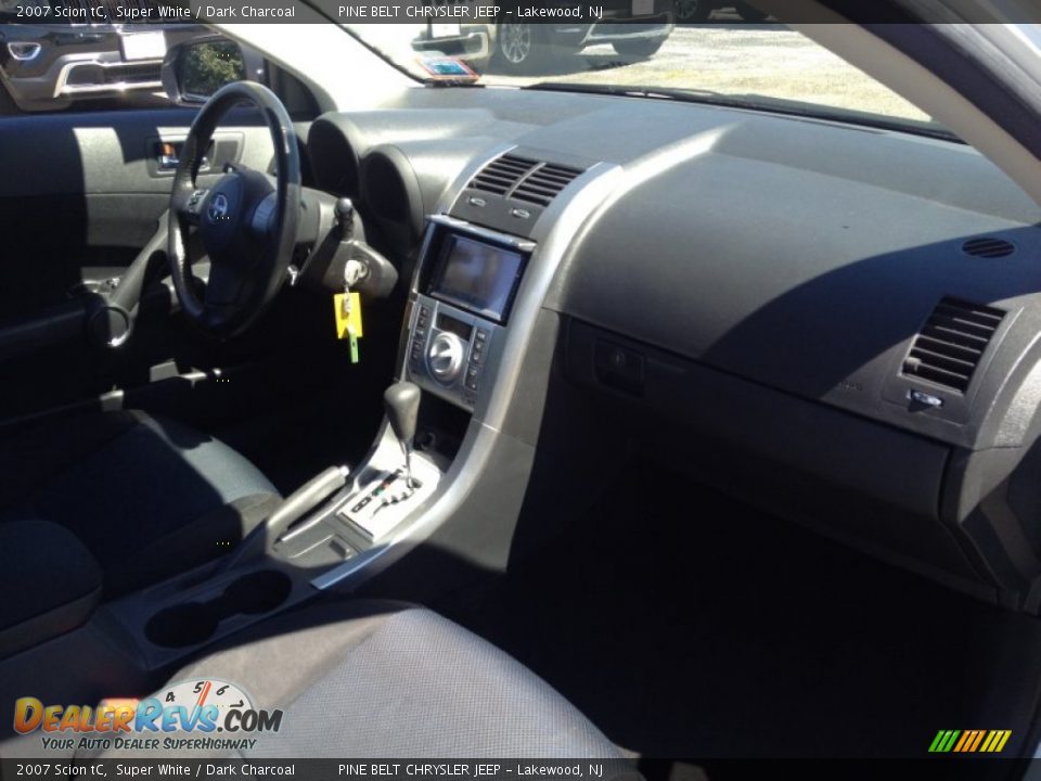 2007 Scion tC Super White / Dark Charcoal Photo #6