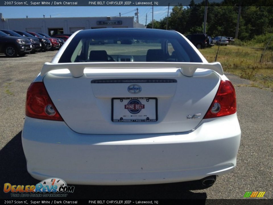 2007 Scion tC Super White / Dark Charcoal Photo #8