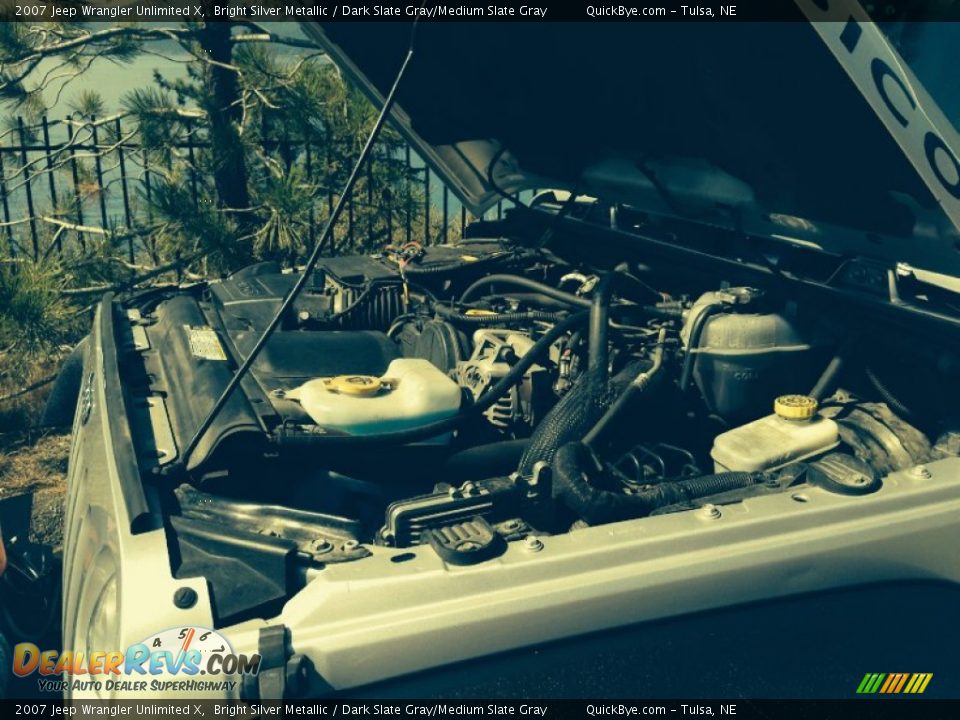 2007 Jeep Wrangler Unlimited X Bright Silver Metallic / Dark Slate Gray/Medium Slate Gray Photo #14