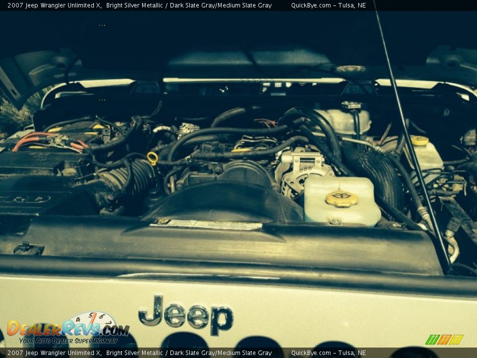 2007 Jeep Wrangler Unlimited X Bright Silver Metallic / Dark Slate Gray/Medium Slate Gray Photo #15